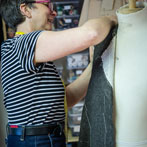 Becky Graham in her workshop 2018